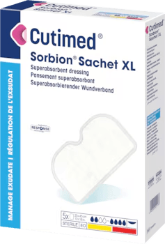 CUTIMED SORBION SACHET XL STERILE 25X45CM WHITE 10