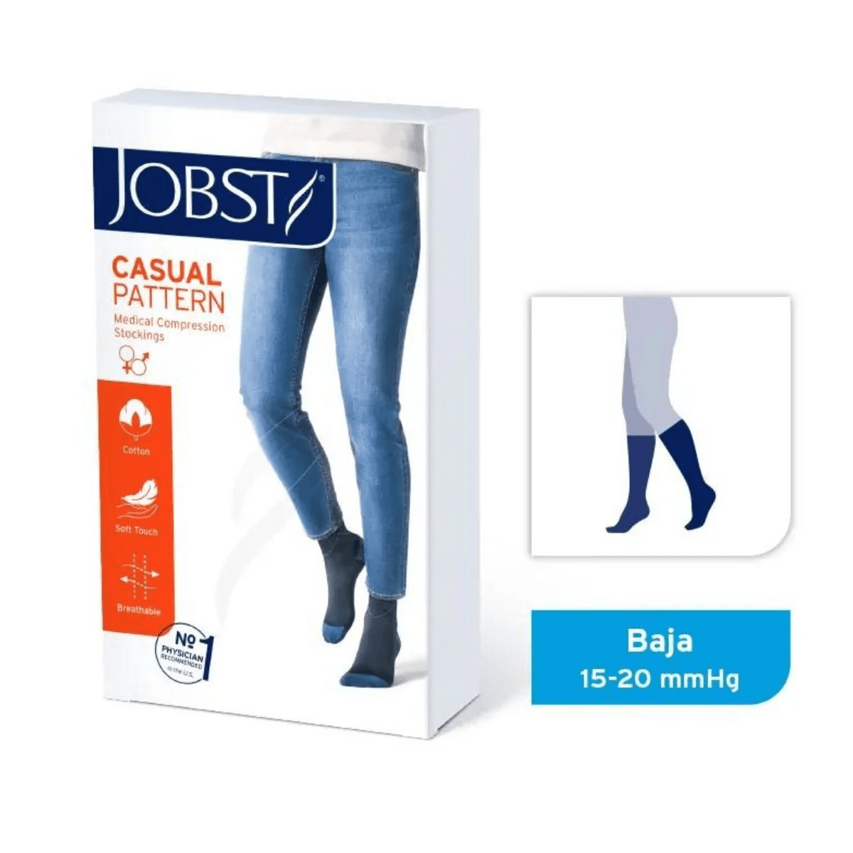 Casual Pattern Softfit 15 - 20 Rodilla Punt.Cerrada L Ocean Blue