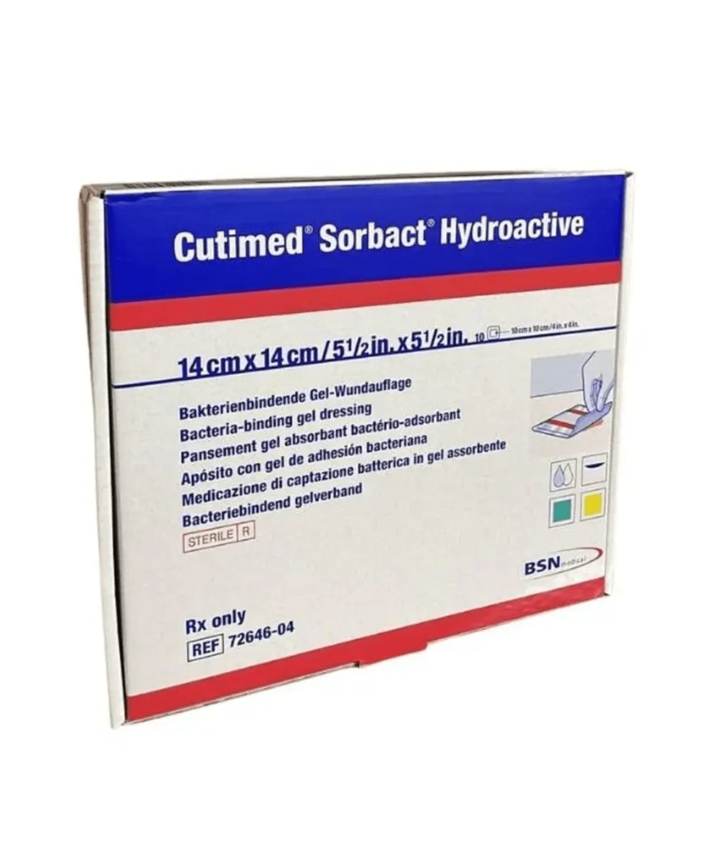 CUTIMED SORBACT HYDROACTIVE STE 7X8.5 CM