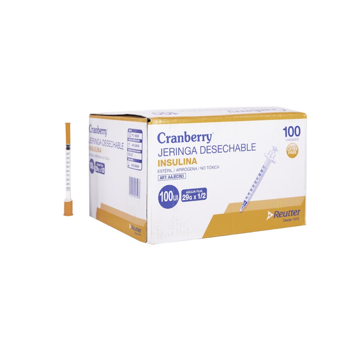 JERINGA DESECHABLE INSULINA 29 X 1/2
