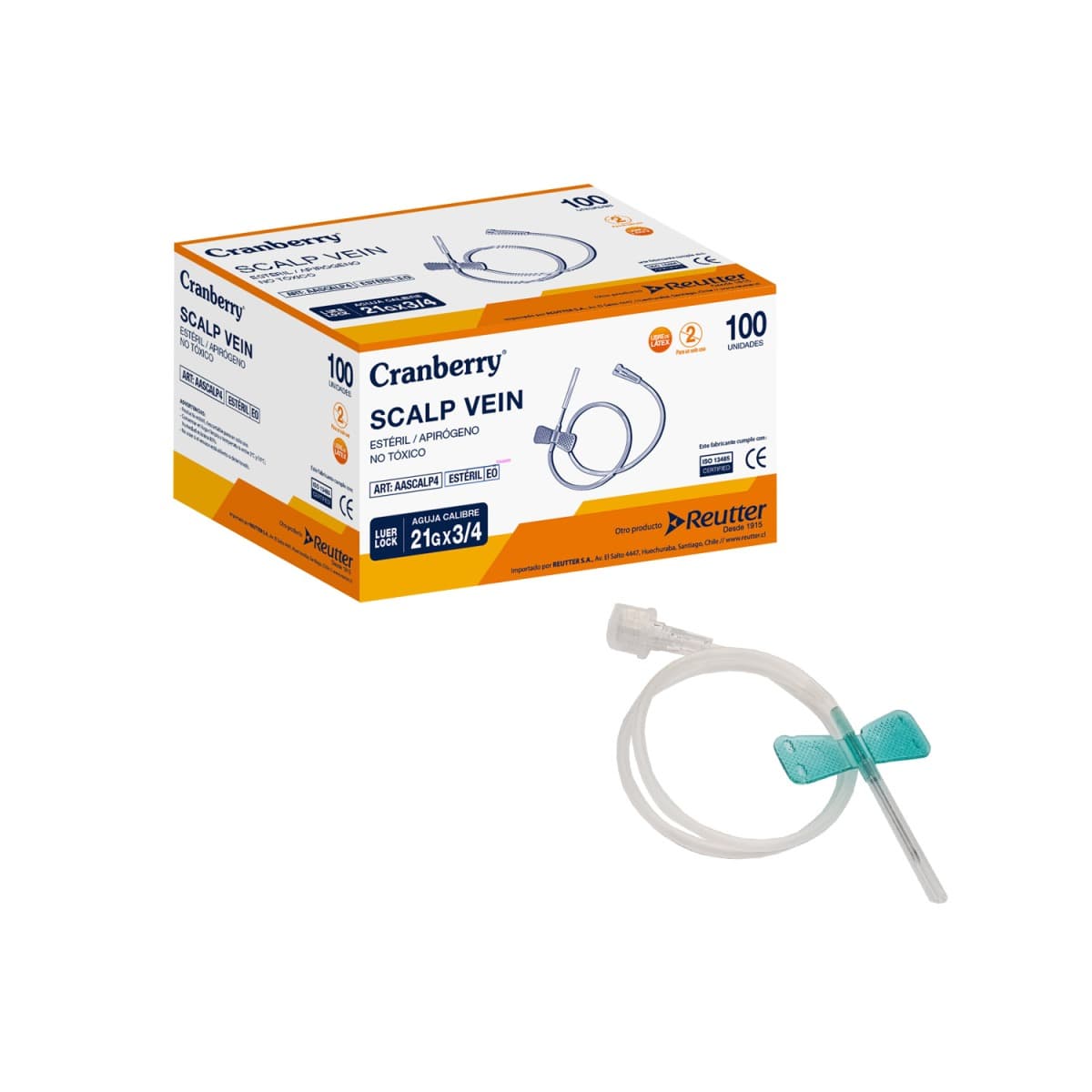 SCALP VEIN LUER LOCK 21 G