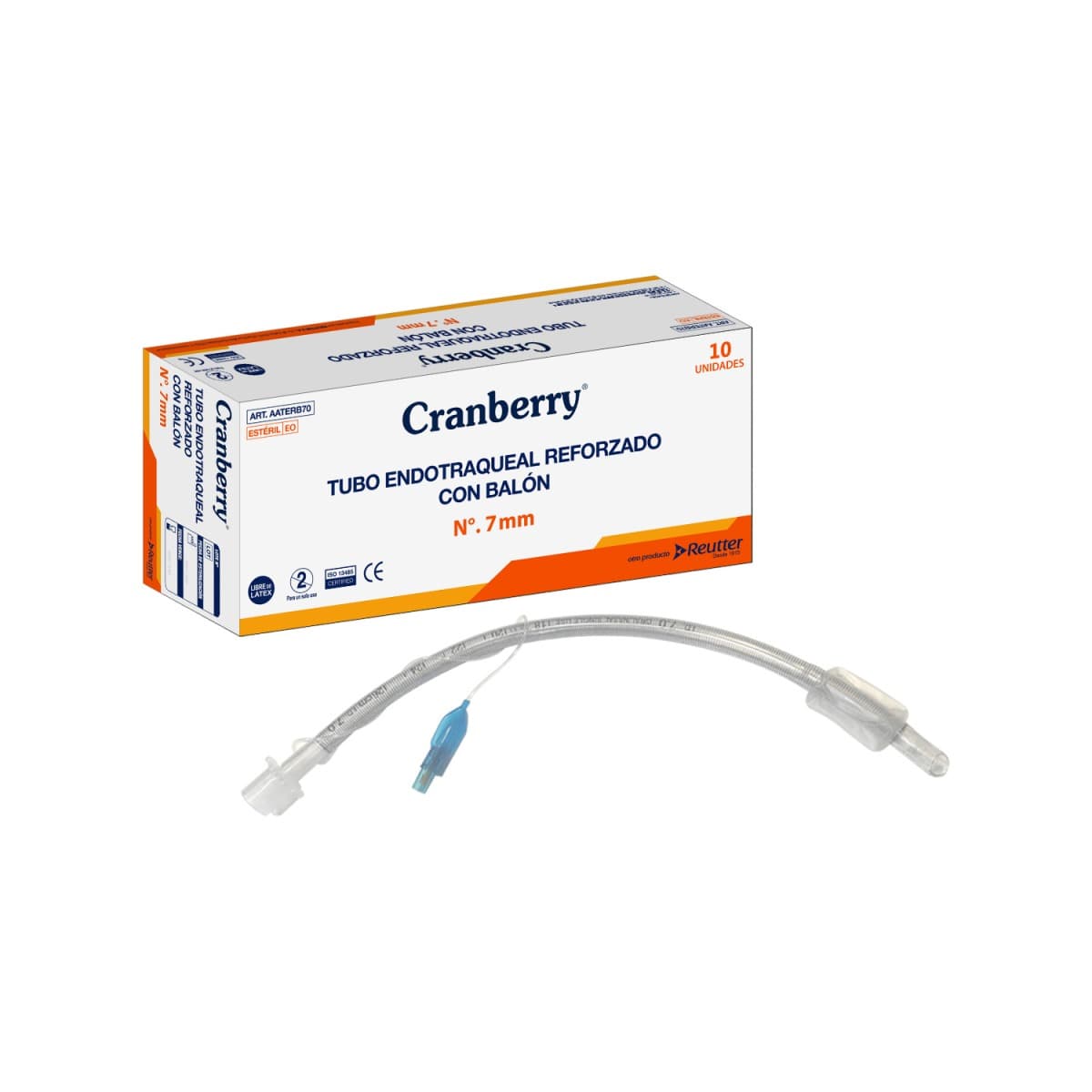 TUBO ENDOTRAQUEAL REFORZADO CON BALÓN 7.5 MM