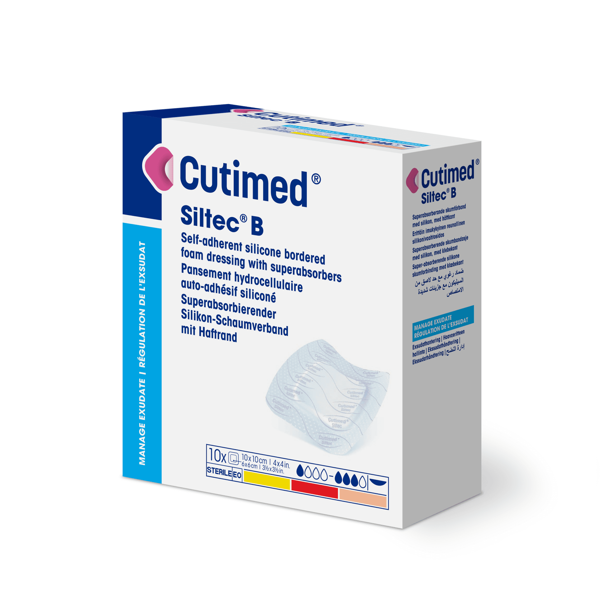 CUTIMED SILTEC B STERILE 12.5X12.5 CM