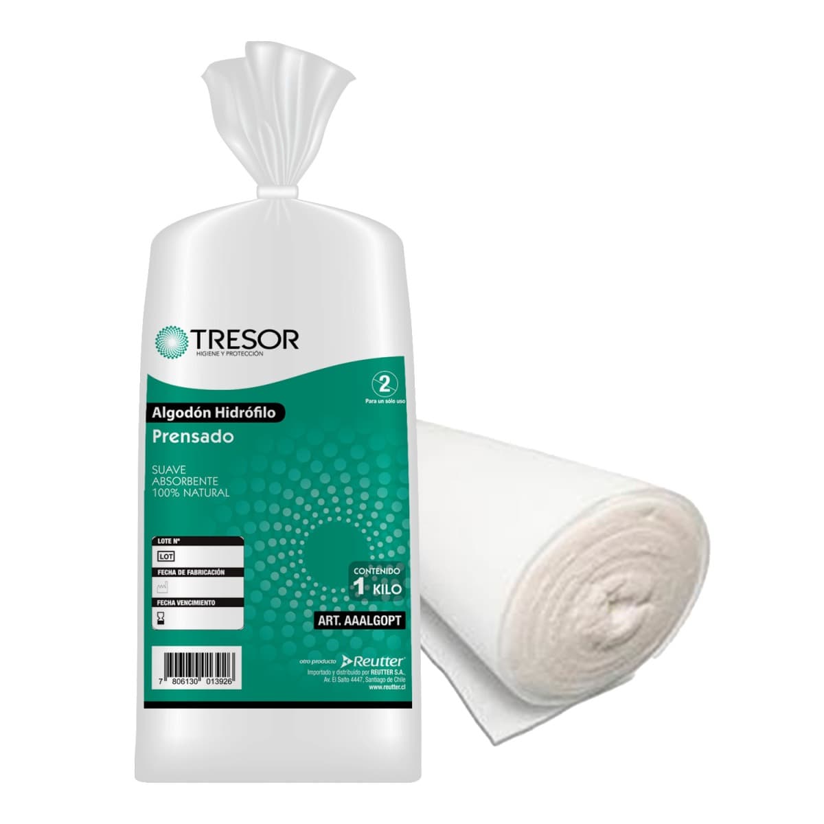 ALGODÓN HIDRÓFILO PRENSADO 1 KG