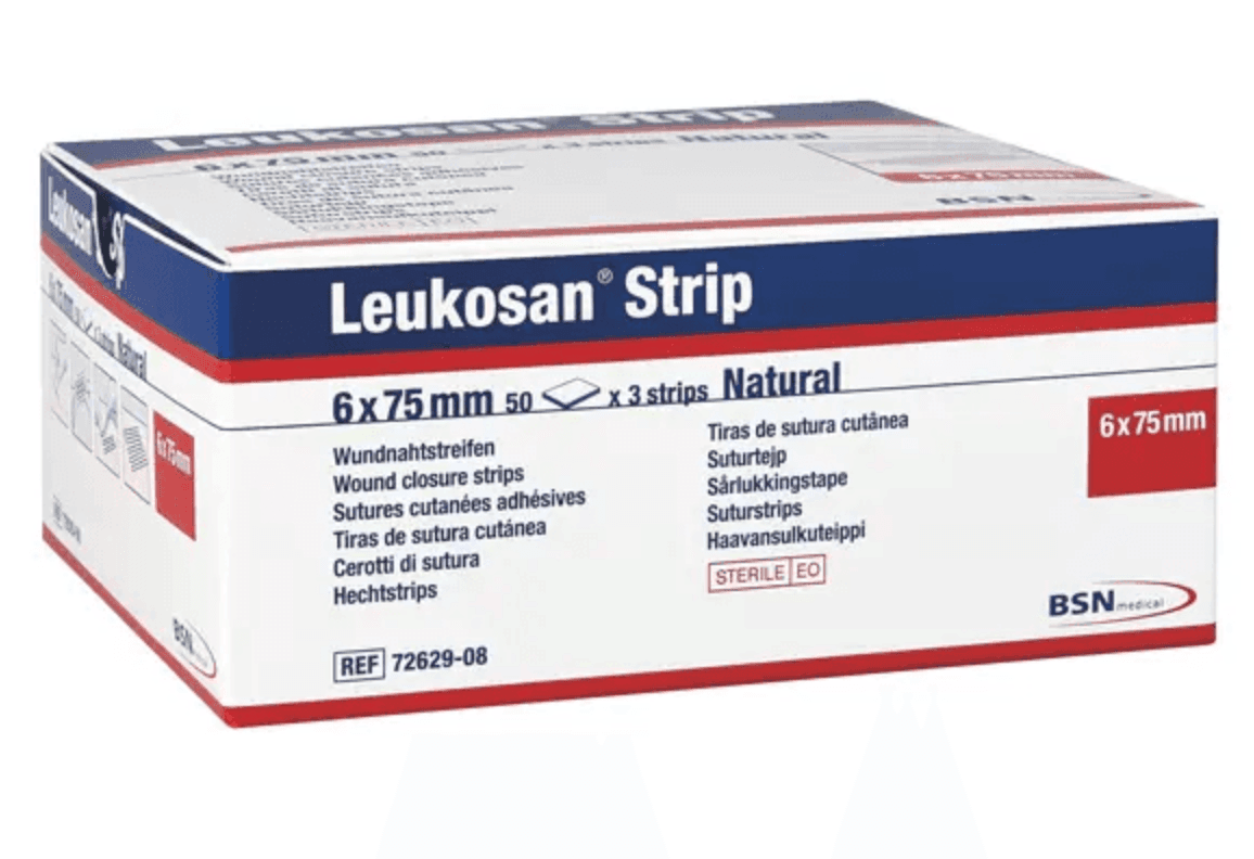 LEUKOSAN STRIPS 6 x 75mm - 50 Sob. x 3 Tiras
