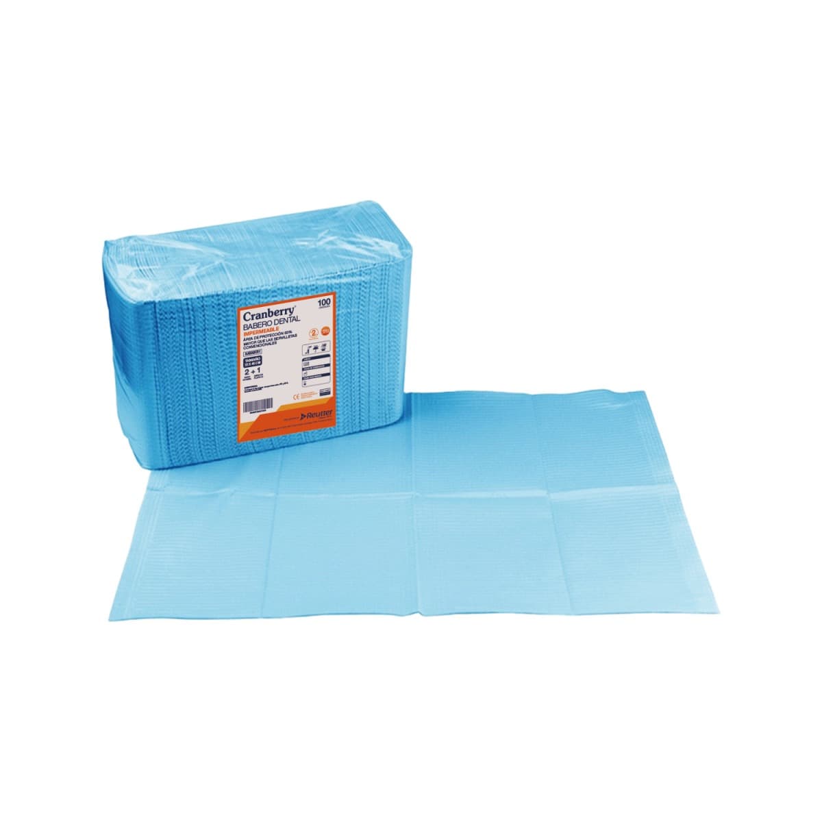 BABERO DESECHABLE AZUL 3 CAPAS UNIVERSAL