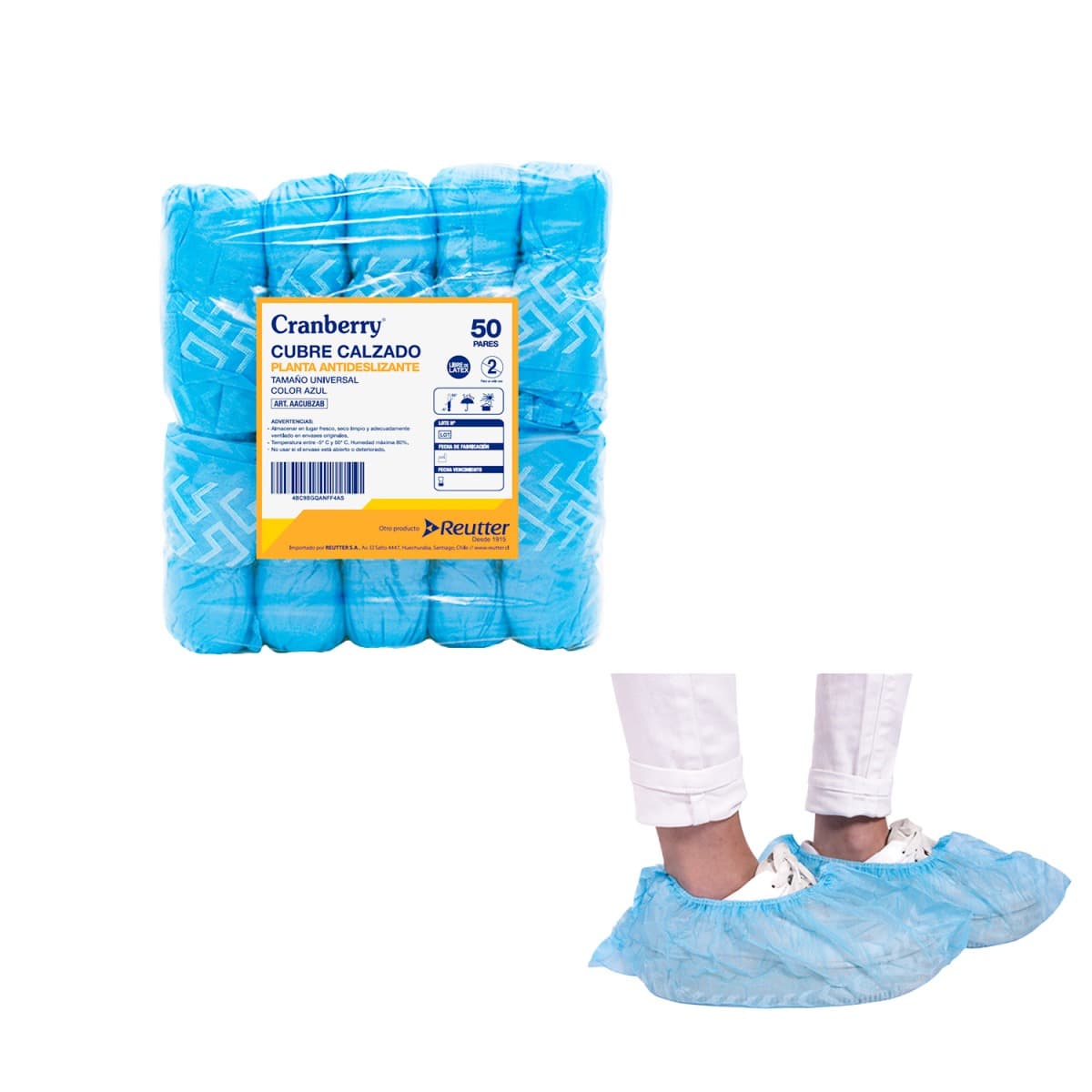 CUBREZAPATO TELA GRUESA AZUL UNIVERSAL