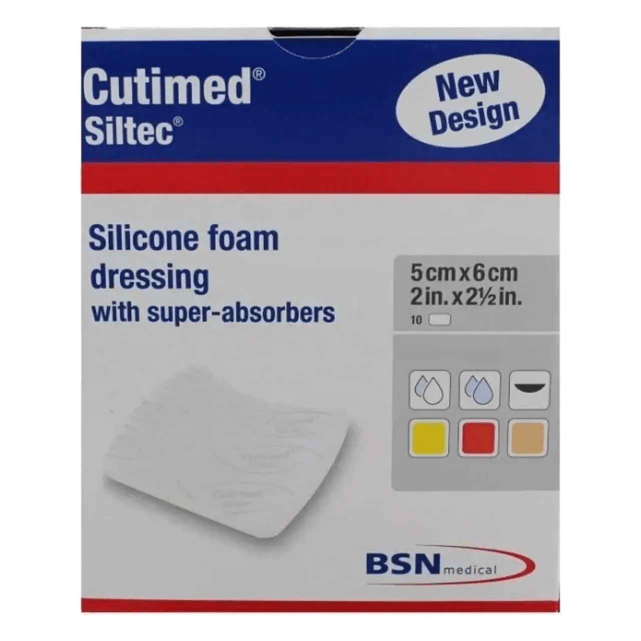 CUTIMED SILTEC STERILE 5X6 CM
