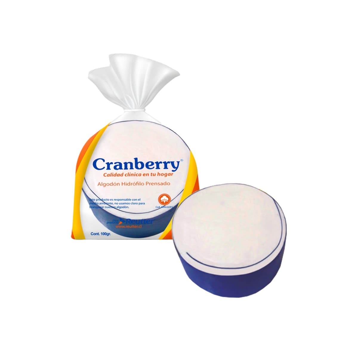 ALGODON HIDROFILO PRENSADO CRANBERRY 100G.
