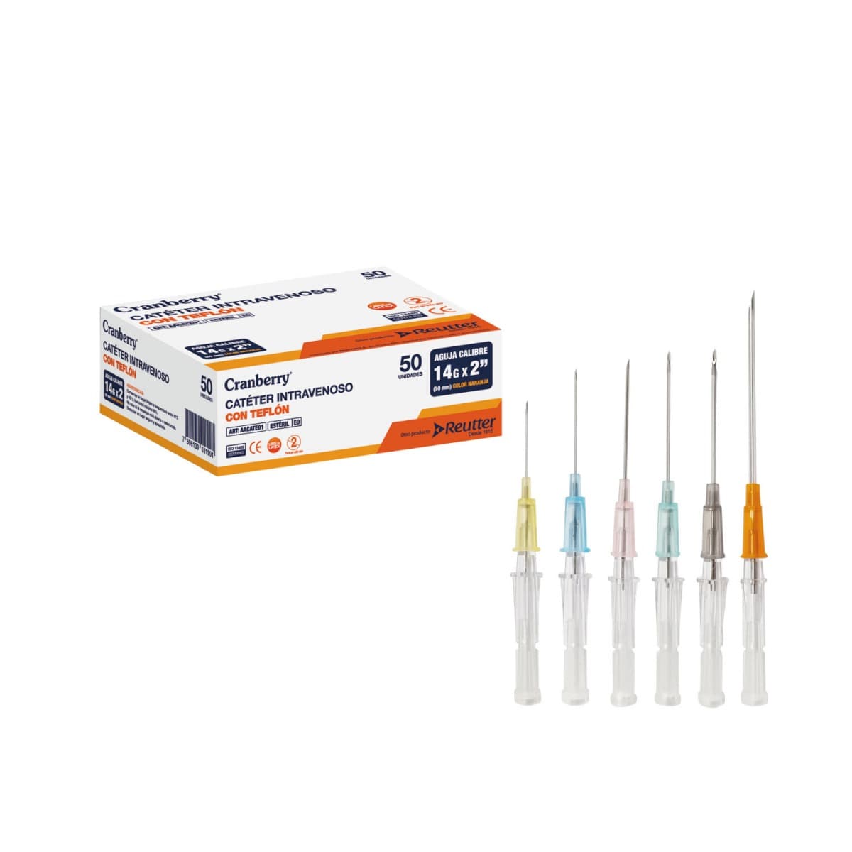 CATÉTER INTRAVENOSO CON TEFLÓN 18G X 1 1/4 IN 32MM